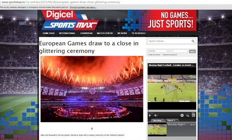 European Press highlights closing ceremony of 1st European Games